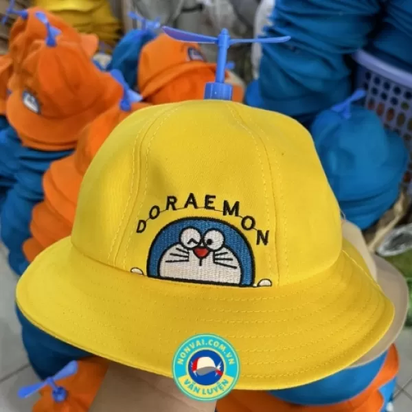 Mũ nón bo vành trẻ em có chong chóng - Đôremon