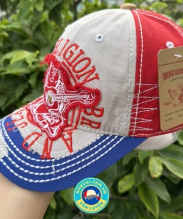 ( Có tặng 1 nón khác) Nón ông địa đỏ xanh cao cáp F1